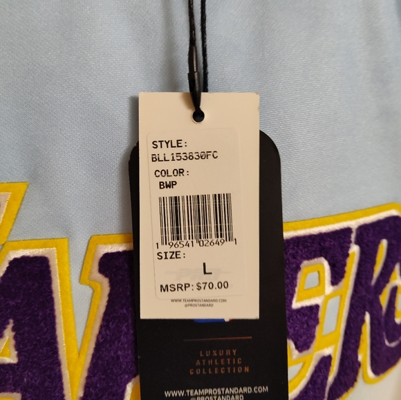 Men's sz L Pro Standard NBA LAKERS Short Sleeve Shirt - NWT - Picture 10 of 10